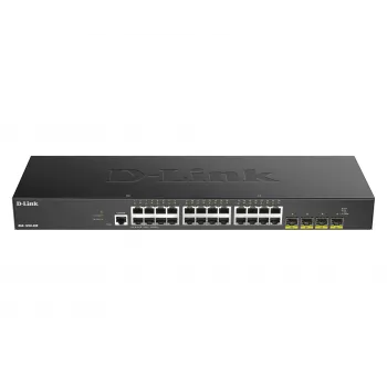 D-Link 24 portu Gigabit viedais pārvaldāmais slēdzis ar 4x 10G SFP+