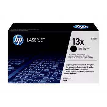 HP 13X Augstas ietilpības melns oriģinālais LaserJet tonera kārtridžs, 4000 lapas, melns, 1 gab.