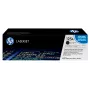 HP 125A Black Original LaserJet Toner Cartridge, 2200 lapas, Melns, 1 gab.