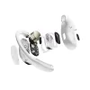SHOKZ OpenFit Air, balta, austiņas, bezvadu, auss āķis, zvani / mūzika / sports / ikdienas lietošana, Bluetooth, balta