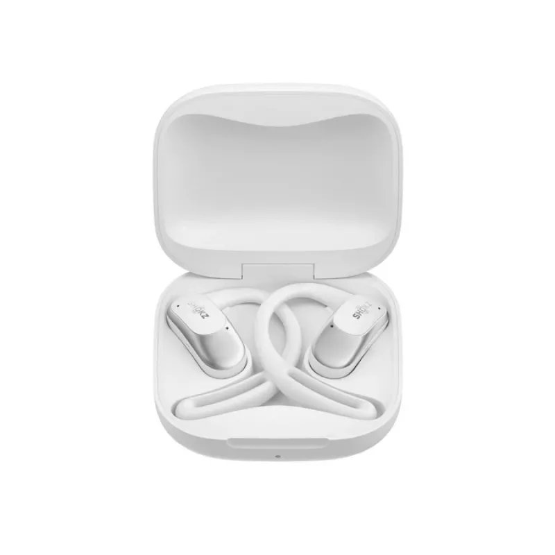 SHOKZ OpenFit Air, balta, austiņas, bezvadu, auss āķis, zvani / mūzika / sports / ikdienas lietošana, Bluetooth, balta