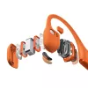Kaulu vadītspējas austiņas Shokz OpenRun Pro 2 — binaurālas, bezvadu Bluetooth 5.3, IP55, 12 st. darbības laiks, 150 mAh, oranžas, aiz auss stiprināmas