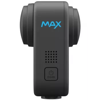 Action kamera GoPro MAX 360 (2025) — 360° ieraksts, 6K Ultra HD, iebūvēts ekrāns, Wi‑Fi, GPS, Melna