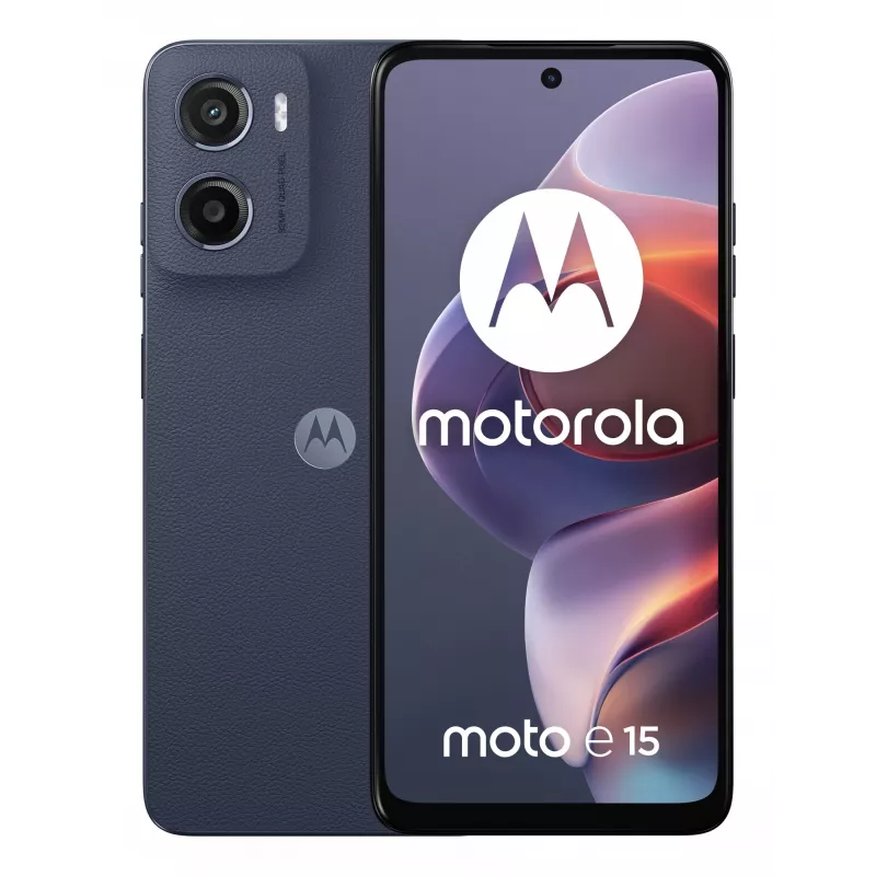 Motorola moto e15 16,9 cm (6,67 collu) Dual SIM Android 14 Go izdevums 4G USB Type-C 2 GB 64 GB 5200 mAh Zils
