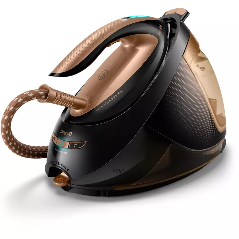 Tvaika ģenerators Philips GC9682/80 — 2700 W, 1,8 L tvertne, 165 g/min nepārtraukts tvaiks, 600 g/min pastiprinājums, T-ionicGlide zole