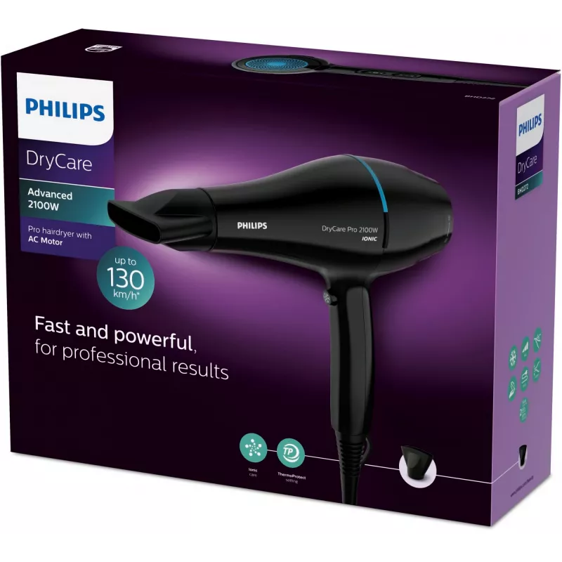 Matu žāvētājs Philips DryCare BHD272/00 2100 W Melns