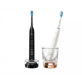 Zobu suka Philips HX9914/57 DiamondClean 9000 2 iepakojumā Melna/Balta