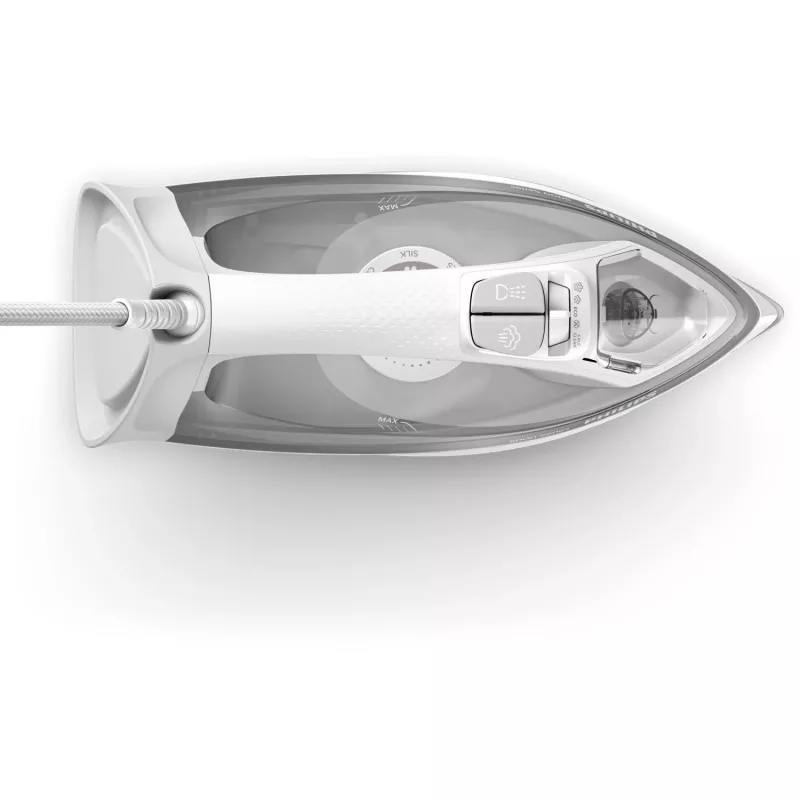 Philips 5000 sērijas DST5010/10 gludeklis Tvaika gludeklis SteamGlide Plus zole 2400 W Pelēks, Balts