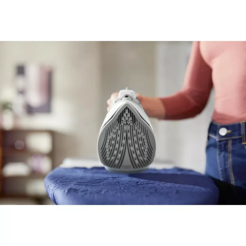 Philips 5000 sērijas DST5010/10 gludeklis Tvaika gludeklis SteamGlide Plus zole 2400 W Pelēks, Balts
