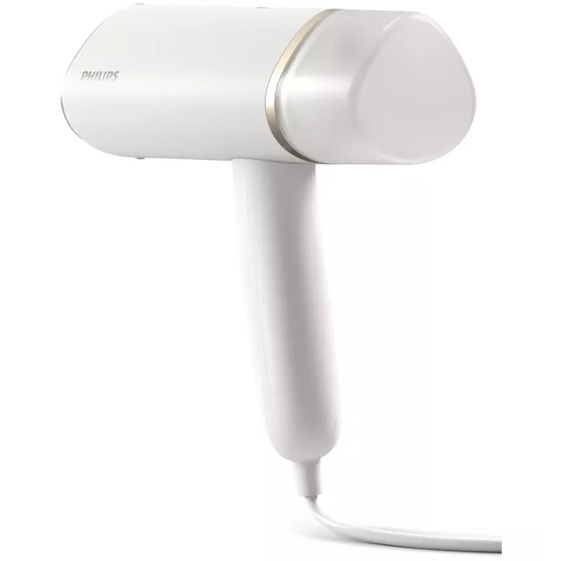 Rokas tvaika gludinātājs Philips 3000 sērija STH3020/10 – 1000 W, 20 g/min nepārtraukts tvaiks, 0,12 L noņemama tvertne, 2 m vads, ceļojuma dizains, balts