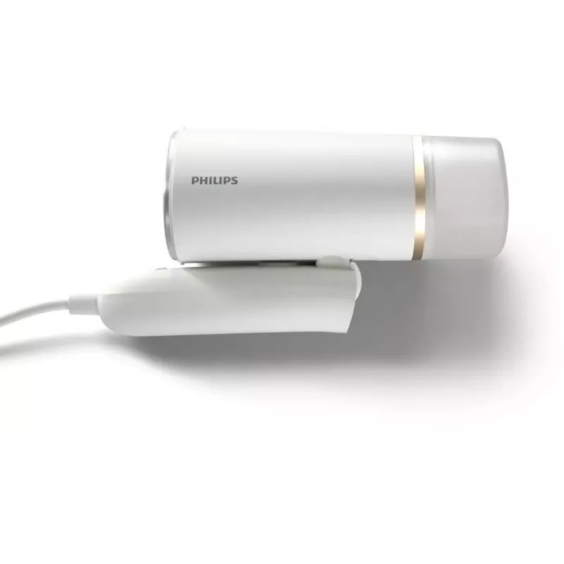 Rokas tvaika gludinātājs Philips 3000 sērija STH3020/10 – 1000 W, 20 g/min nepārtraukts tvaiks, 0,12 L noņemama tvertne, 2 m vads, ceļojuma dizains, balts