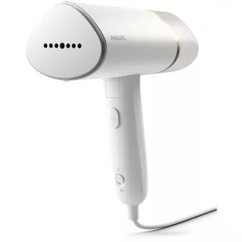 Rokas tvaika gludinātājs Philips 3000 sērija STH3020/10 – 1000 W, 20 g/min nepārtraukts tvaiks, 0,12 L noņemama tvertne, 2 m vads, ceļojuma dizains, balts