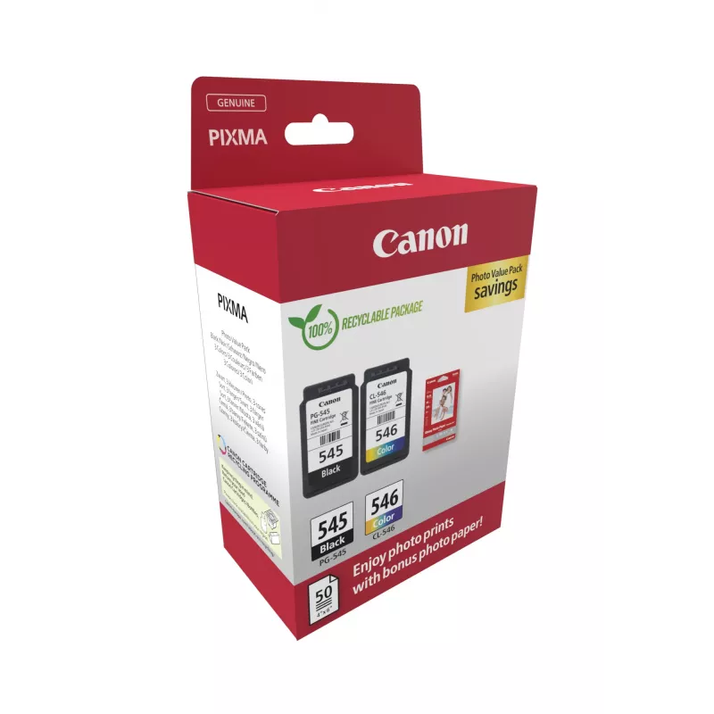 Canon 8287B008 tintes kasetne 2 gab. Oriģināls Melna, Ciāna, Fuksīna, Dzeltena