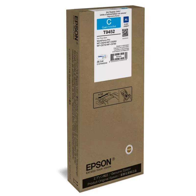 Epson WF-C5xxx sērijas tintes kasetne XL ciāna