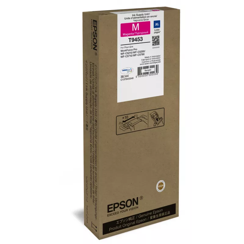 Epson WF-C5xxx sērijas tintes kasetne XL fuksīna