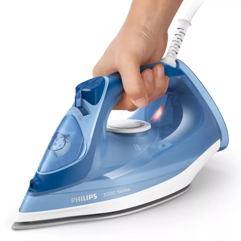 Tvaika gludeklis Philips 3000 sērija DST3031/20 — 2400 W, 0,3 L ūdens tvertne, keramikas zole, 40 g/min nepārtraukts tvaiks