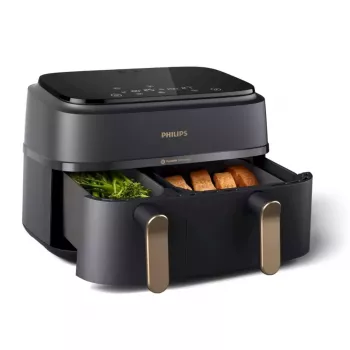 Karstā gaisa fritieris Philips 3000 Series Dual Basket Airfryer NA352/00 — 9 L, 2750 W, divi grozi, 8 programmas, 40–200°C