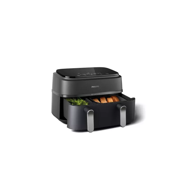 Karstā gaisa fritieris Philips 3000 Series Dual Basket Airfryer NA352/00 — 9 L, 2750 W, divi grozi, 8 programmas, 40–200°C