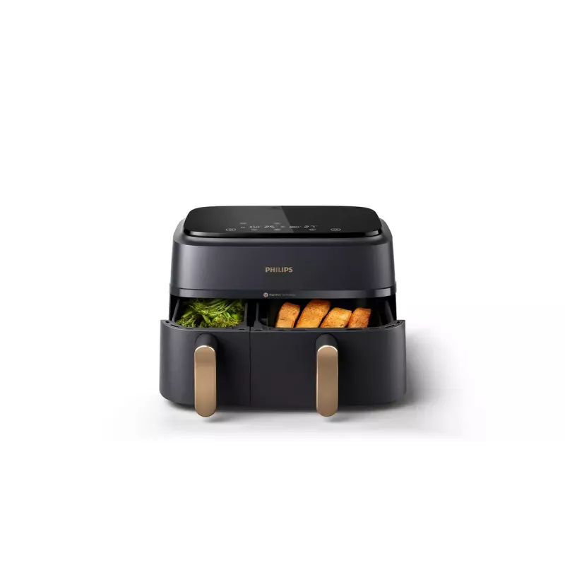 Karstā gaisa fritieris Philips 3000 Series Dual Basket Airfryer NA352/00 — 9 L, 2750 W, divi grozi, 8 programmas, 40–200°C