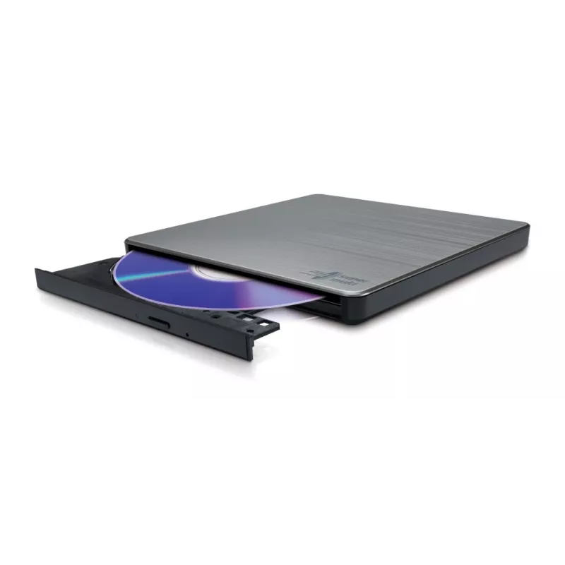 HITACHI-LG DATA STORAGE plāns Portable DVD-writer - Gp60nw60 - USB 2.0 - Silver