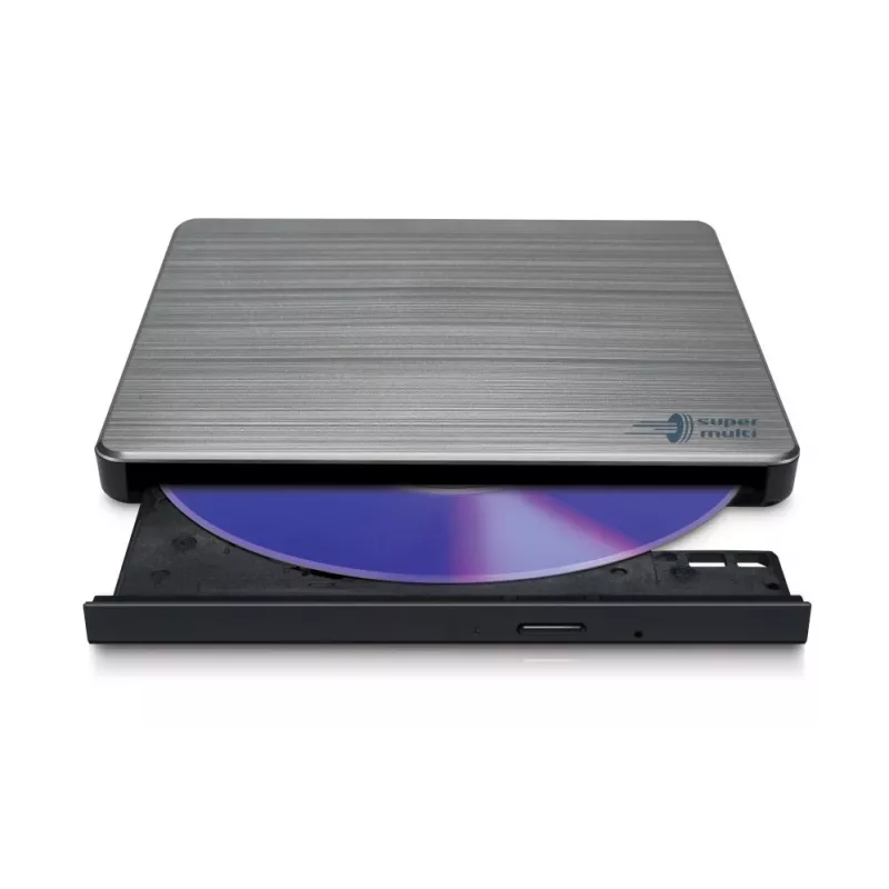 HITACHI-LG DATA STORAGE plāns Portable DVD-writer - Gp60nw60 - USB 2.0 - Silver