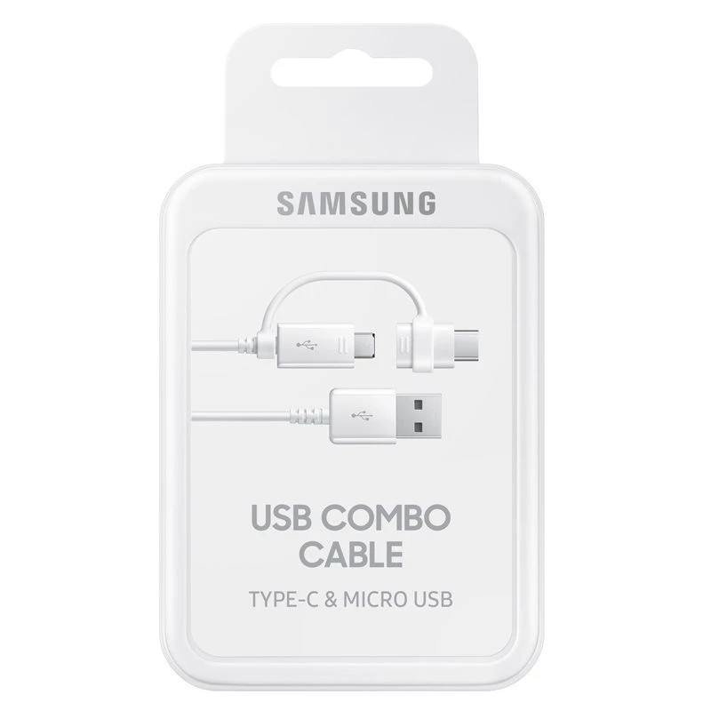 Samsung EP-DG930 USB kabelis USB 2.0 1.5 m USB A USB C/Micro-USB B Balts