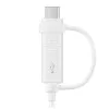 Samsung EP-DG930 USB kabelis USB 2.0 1.5 m USB A USB C/Micro-USB B Balts