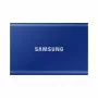 Ārējais SSD Samsung T7 Portable 1 TB, USB-C 3.2 Gen 2, NVMe, AES-256 aparatūras šifrēšana, zils