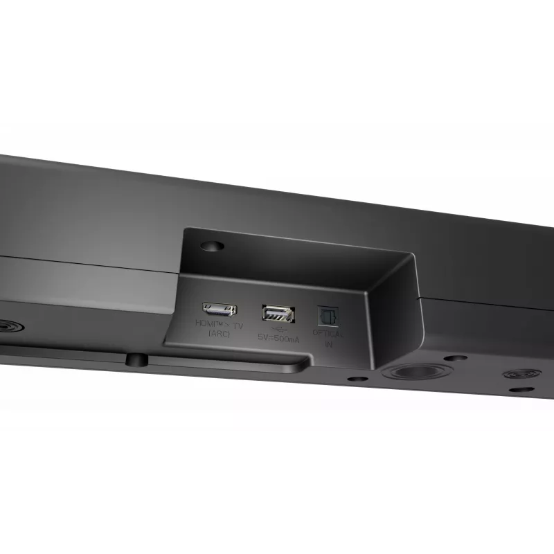 Soundbar LG S60T 3.1 kanāls, 340 W RMS, bezvadu zemfrekvences skaļrunis, Bluetooth 5.3, HDMI ARC, optiskā ieeja, USB, melns