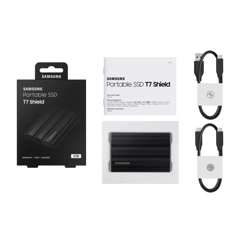 Samsung MU-PE2T0S 2 TB USB Type-C 3.2 Gen 2 (3.1 Gen 2) melns