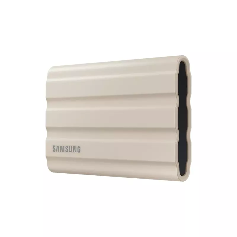 Ārējais SSD Samsung MU-PE1T0K 1 TB pārnēsājams NVMe USB Type-C 3.2 Gen 2, bēšs, gumijas korpuss, ūdensizturīgs