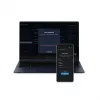 Ārējais SSD Samsung MU-PE1T0R 1 TB USB Type-C 3.2 Gen 2 (NVMe), zils, gumijas korpuss