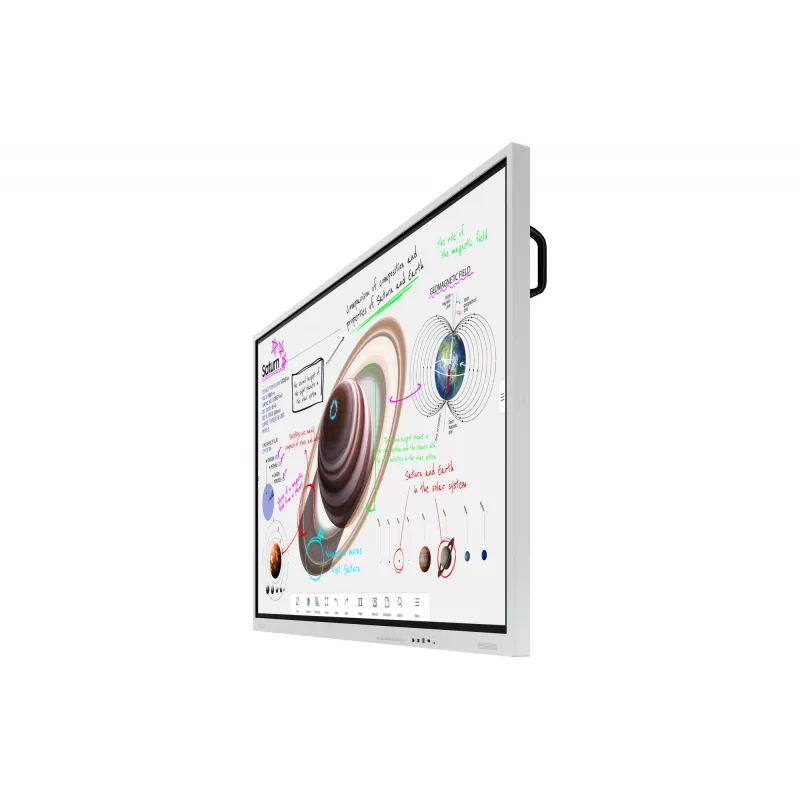 Samsung WM85B interaktīvā tāfele 2,16 m (85 collas) 3840 x 2160 pikseļi Skārienekrāns Pelēks, Balts