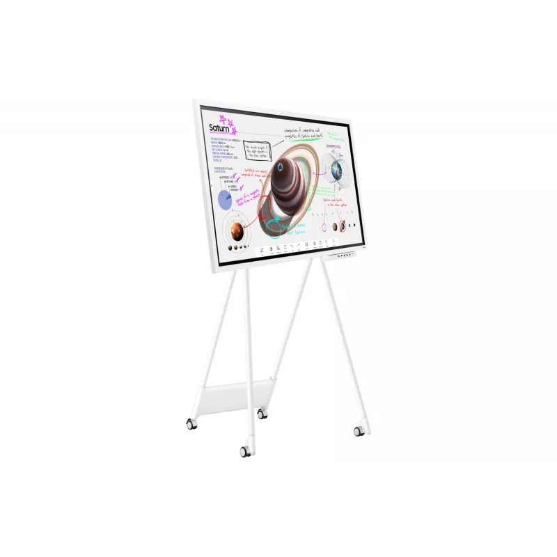 Samsung WM65B interaktīvā tāfele 165,1 cm (65 collas) 3840 x 2160 pikseļi Skārienekrāns Pelēks, Balts