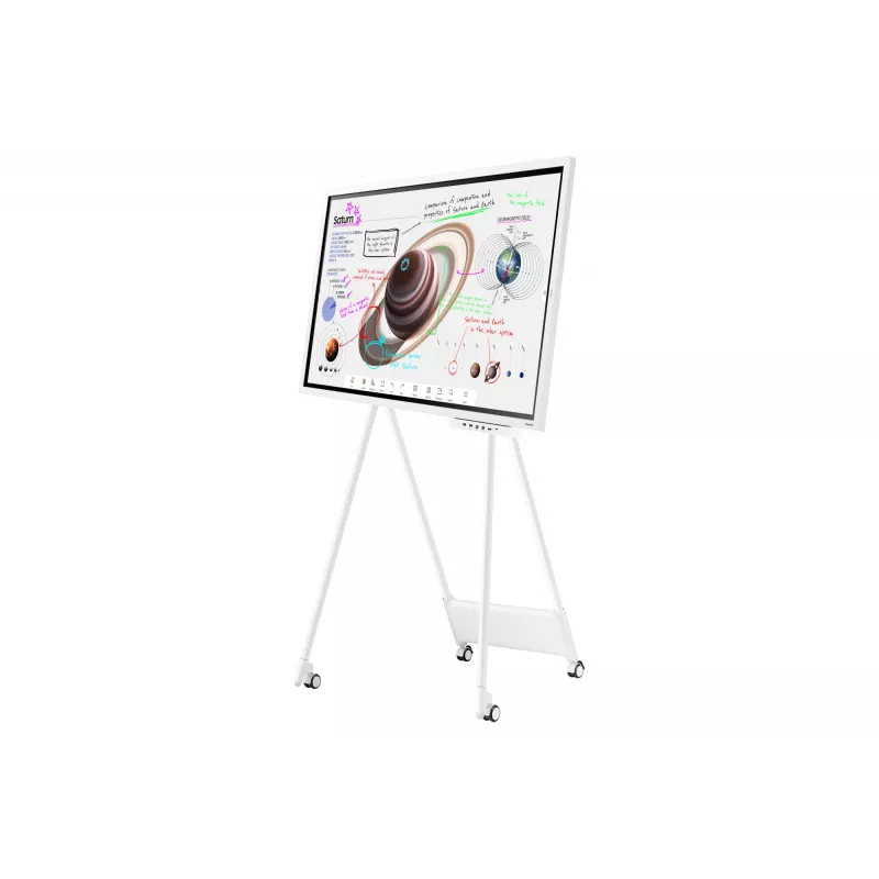 Samsung WM65B interaktīvā tāfele 165,1 cm (65 collas) 3840 x 2160 pikseļi Skārienekrāns Pelēks, Balts