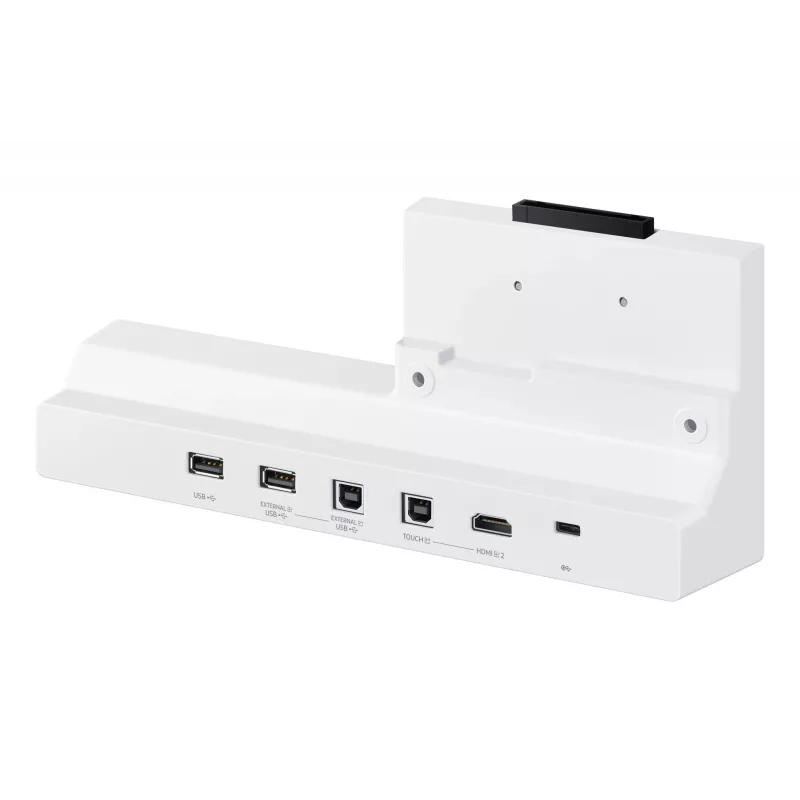 Samsung WM65B interaktīvā tāfele 165,1 cm (65 collas) 3840 x 2160 pikseļi Skārienekrāns Pelēks, Balts