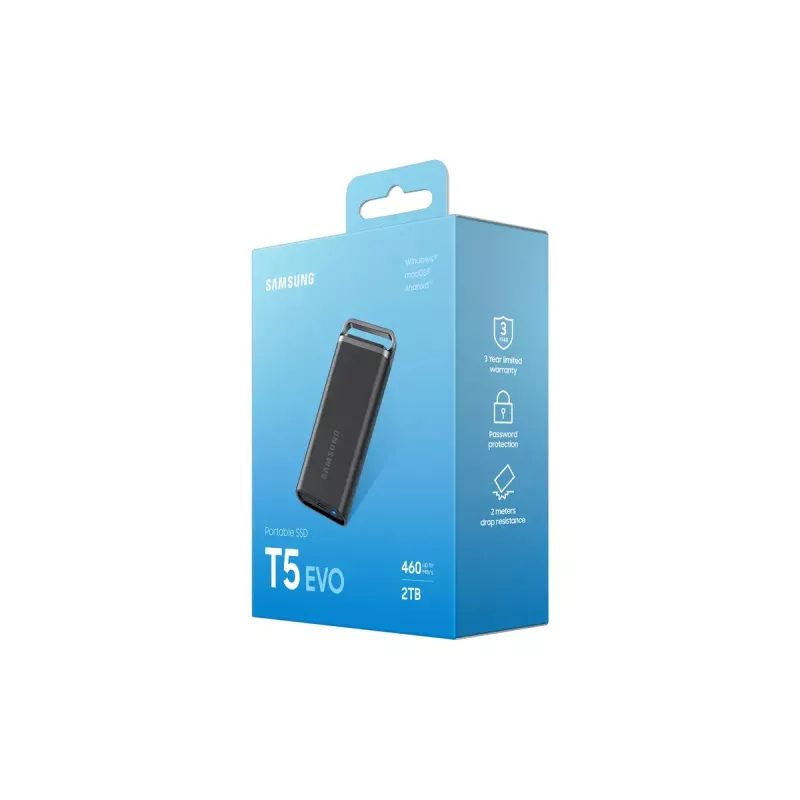 Samsung 2TB pārnēsājamais SSD disks USB 3.2 Gen 1 MU-PH2T0S