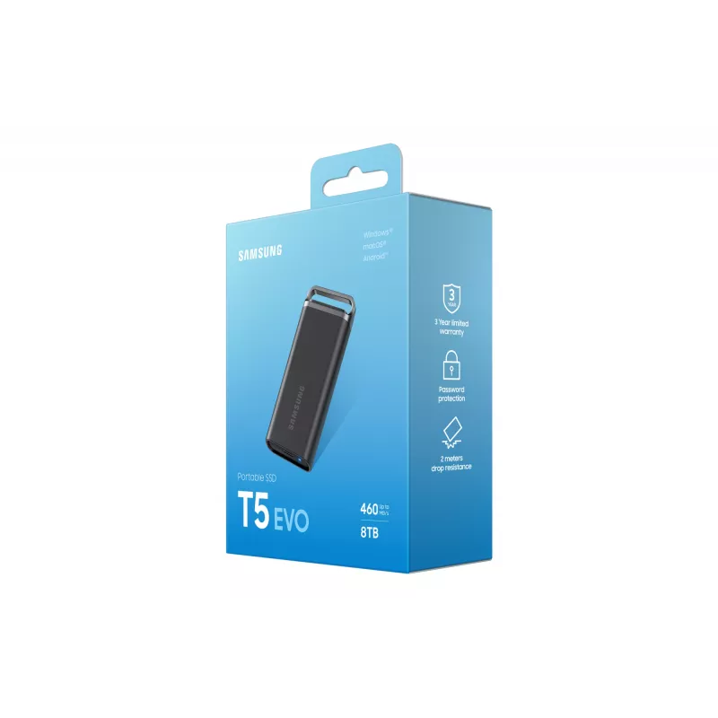 Samsung MU-PH8T0S 8 TB 3.2 Gen 1 (3.1 Gen 1) Melns