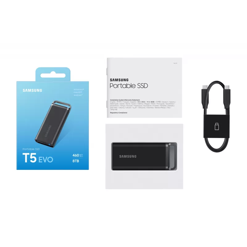 Samsung MU-PH8T0S 8 TB 3.2 Gen 1 (3.1 Gen 1) Melns