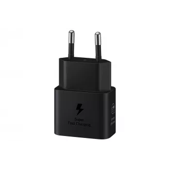 Lādētājs Samsung EP-T2510 25W USB‑C iekštelpu ātrā uzlāde, melns, 1 m kabelis