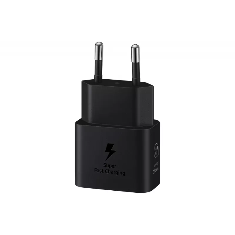 Lādētājs Samsung EP-T2510 25W USB‑C iekštelpu ātrā uzlāde, melns, 1 m kabelis