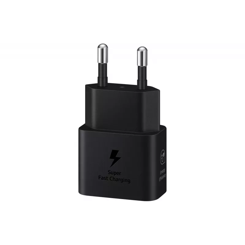Lādētājs Samsung EP-T2510 25W USB‑C iekštelpu ātrā uzlāde, melns, 1 m kabelis