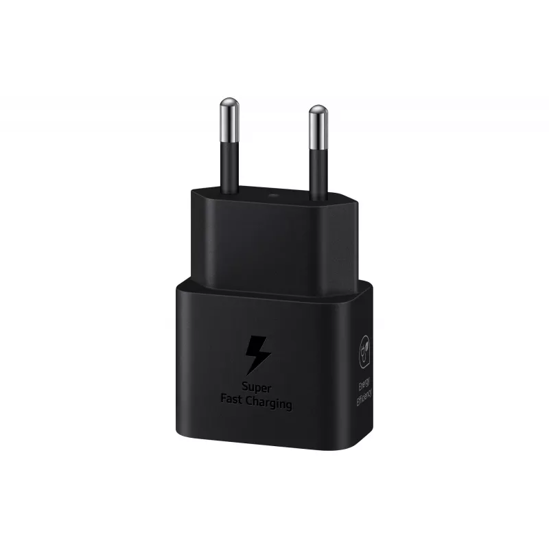 Lādētājs Samsung EP-T2510 25W USB‑C iekštelpu ātrā uzlāde, melns, 1 m kabelis