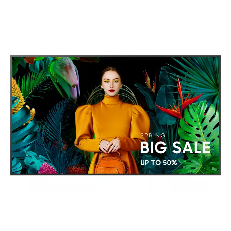 Samsung QH75C Digital signage flat panel 190.5 cm (75 collas) LCD Wi-Fi 700 cd/m² 4K Ultra HD Melns Tizen 24/7