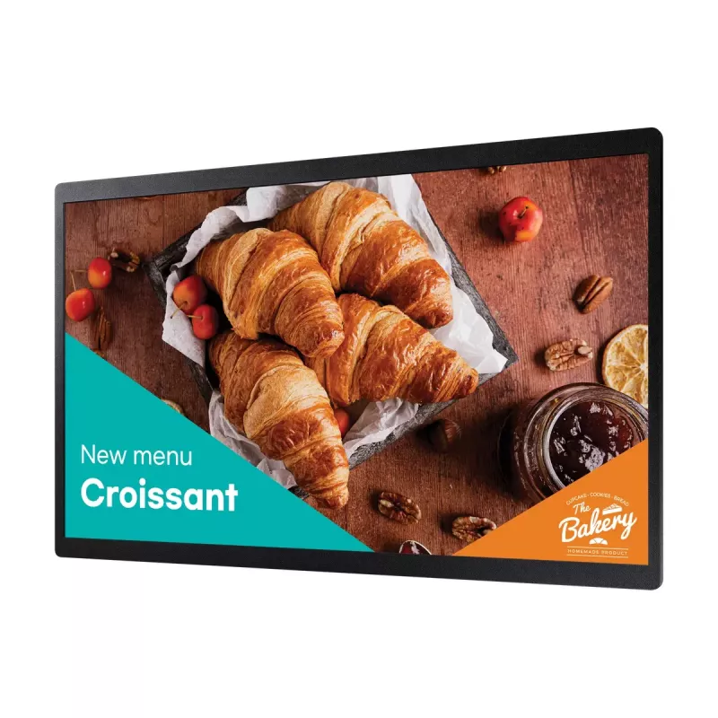 Samsung QB24C Digital signage plakanais panelis 61 cm (24 collas) LED Wi-Fi 250 cd/m² Full HD Melns Iebūvēts procesors Tizen 16/7
