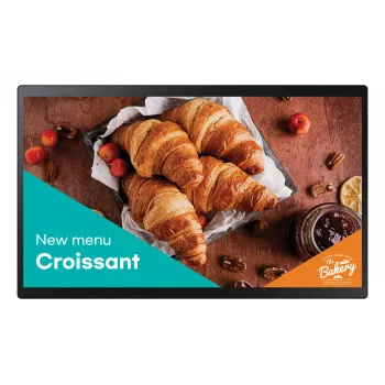 Samsung QB24C-T Digitālās izkārtnes plakanais panelis 61 cm (24 collas) LED Wi-Fi 250 cd/m² Full HD Melns Skārienekrāns Iebūvēts procesors Tizen 7.0 16/7