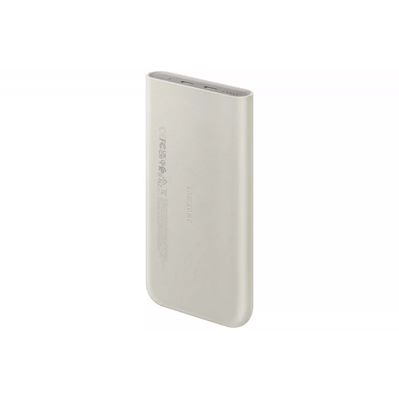 Ārējais akumulators Samsung EB-U2510XUEGEU 10000 mAh, PD 3.0 25W, USB-C ieeja/izeja, bezvadu uzlāde, 3 ierīču izeja, bēšs