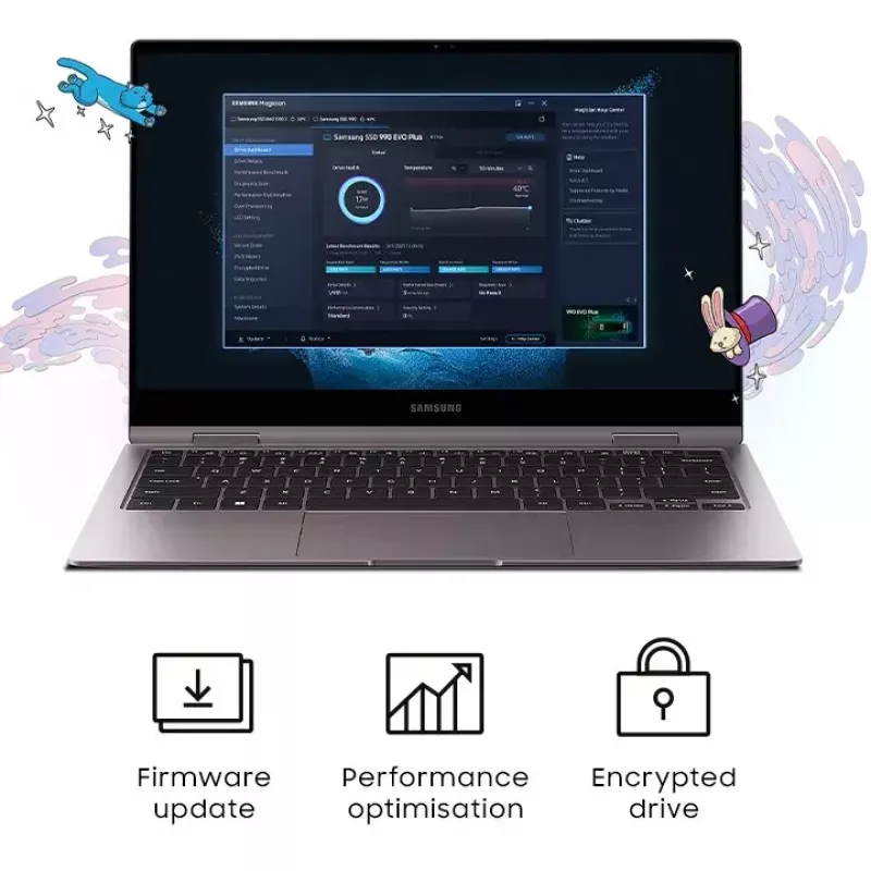 SSD M.2 2280 NVMe Samsung 1 TB (MZ-V9S1T0BW) PCIe 4.0, Lasīšana 7150 MB/s, Rakstīšana 6300 MB/s