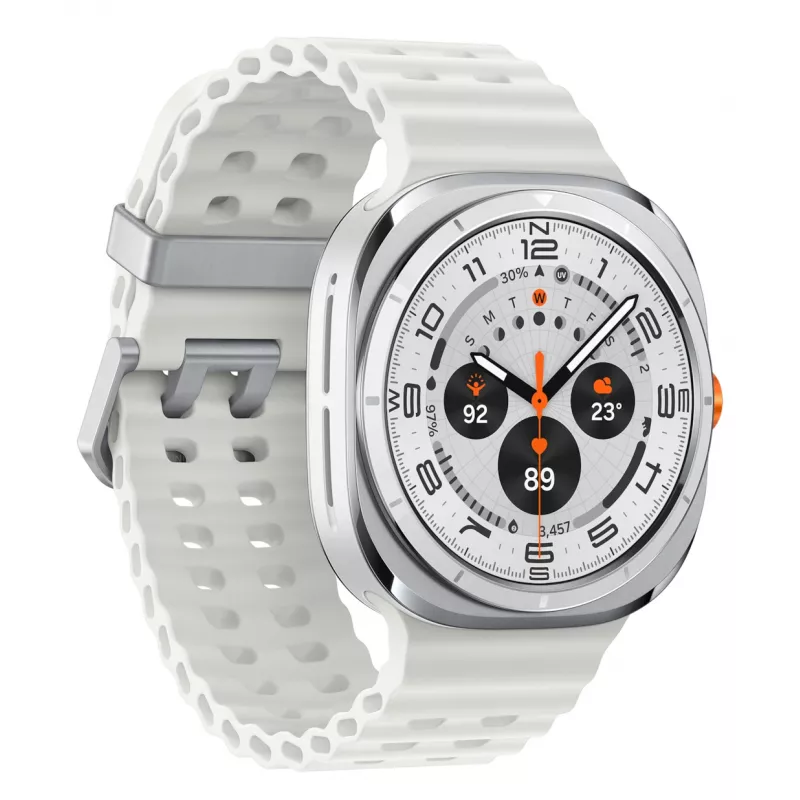 Samsung Galaxy Watch Ultra 3,81 cm (1,5 collu) AMOLED 47 mm Digitāls 480 x 480 pikseļi Skārienekrāns 4G Balts Wi-Fi GPS (satelīts)