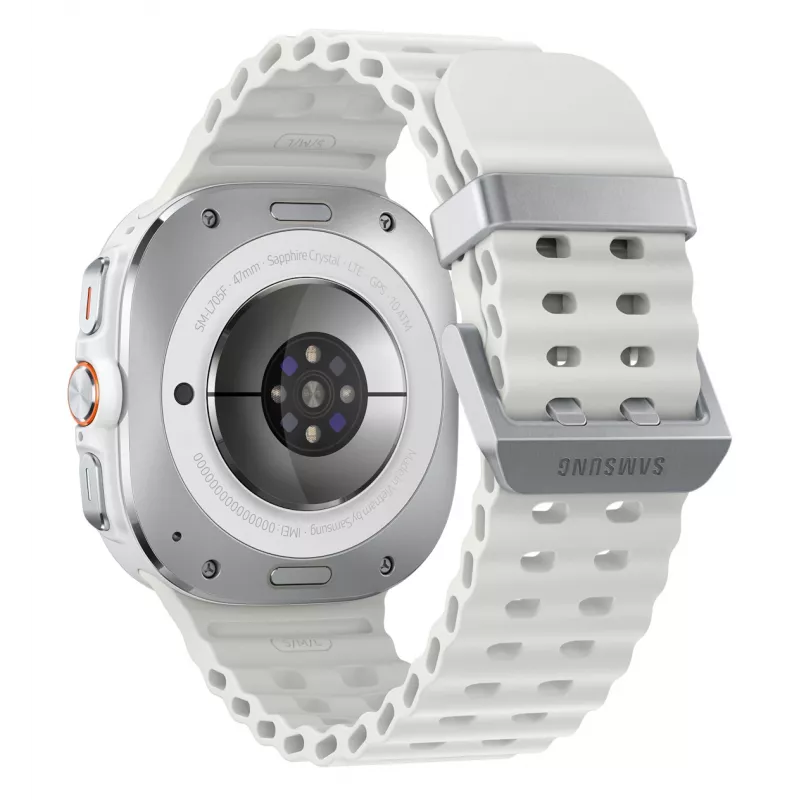 Samsung Galaxy Watch Ultra 3,81 cm (1,5 collu) AMOLED 47 mm Digitāls 480 x 480 pikseļi Skārienekrāns 4G Balts Wi-Fi GPS (satelīts)